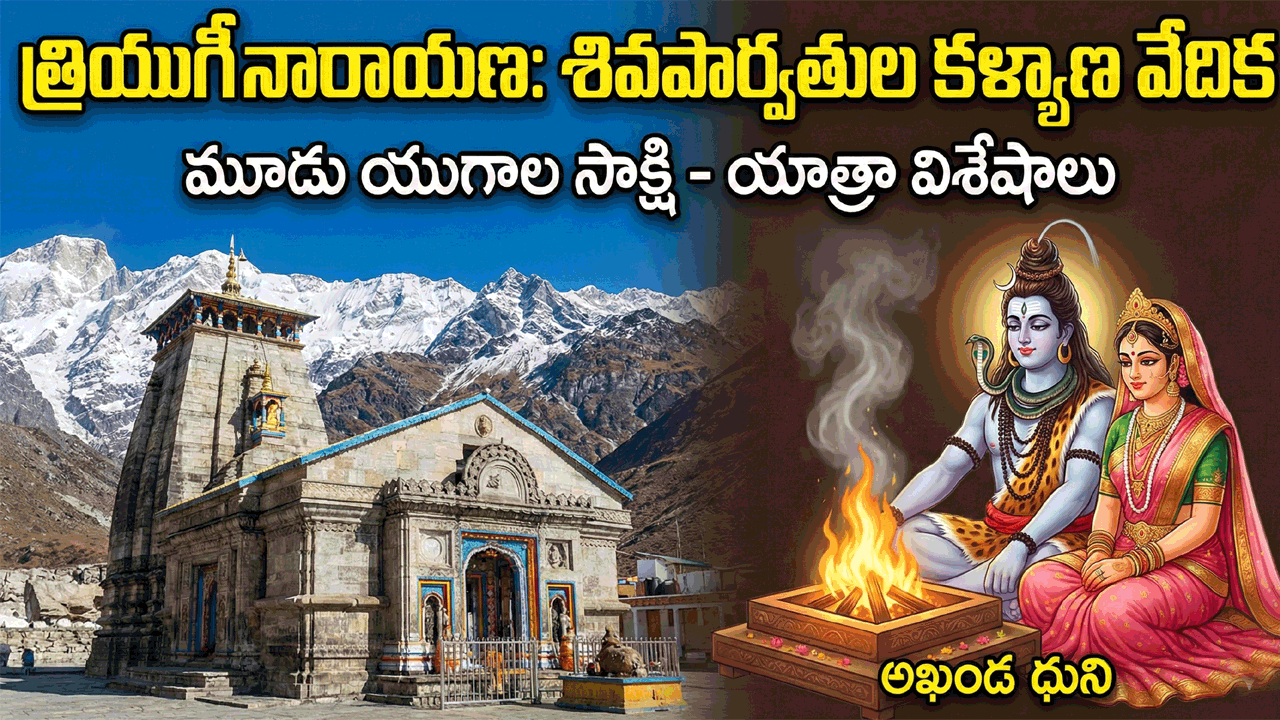 హిమగిరుల సాక్షిగా… మూడు యుగాల ప్రేమ కథ: త్రియుగీ నారాయణ